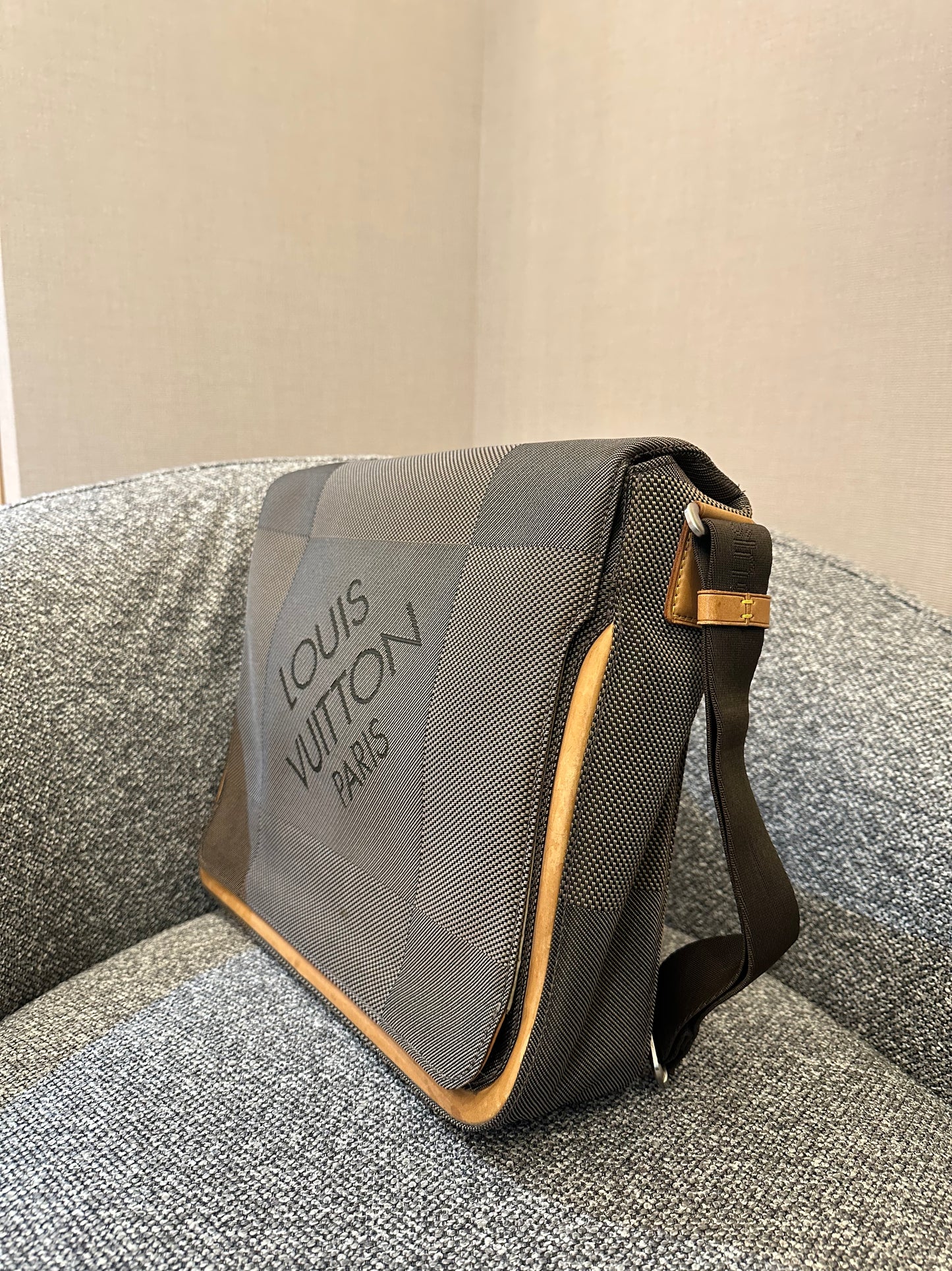 Louis Vuitton Terre Damier Geant Canvas Messenger Bag