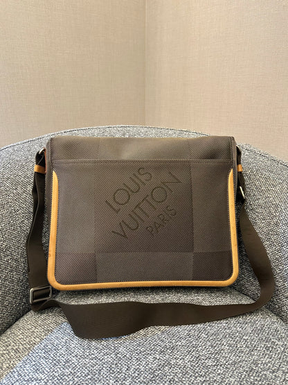 Louis Vuitton Terre Damier Geant Canvas Messenger Bag