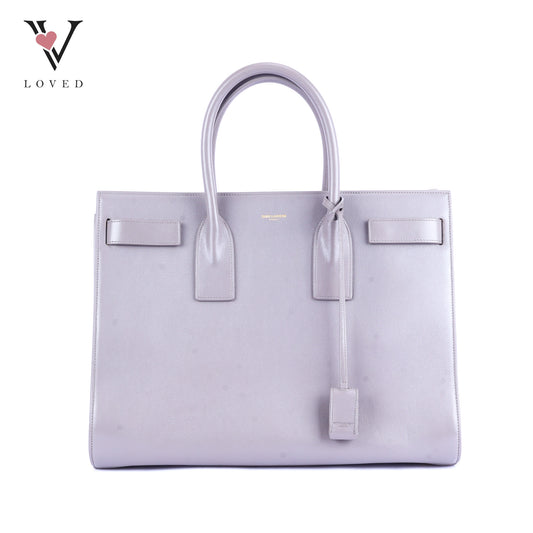 Yves Saint Laurent Paris Medium Sac De Jour  Dark Grey Leather Bag