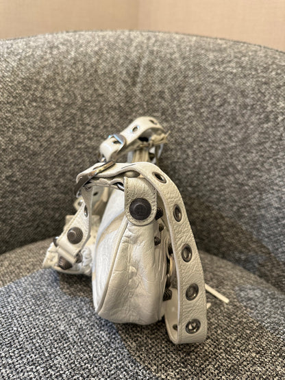 Balenciaga Le Cagole Shoulder Bag in White