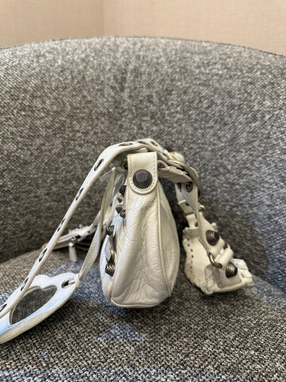 Balenciaga Le Cagole Shoulder Bag in White
