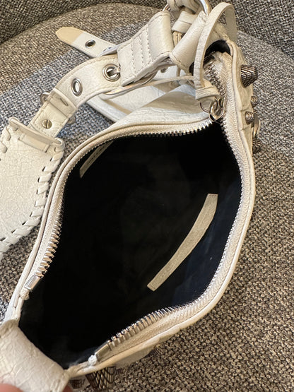 Balenciaga Le Cagole Shoulder Bag in White