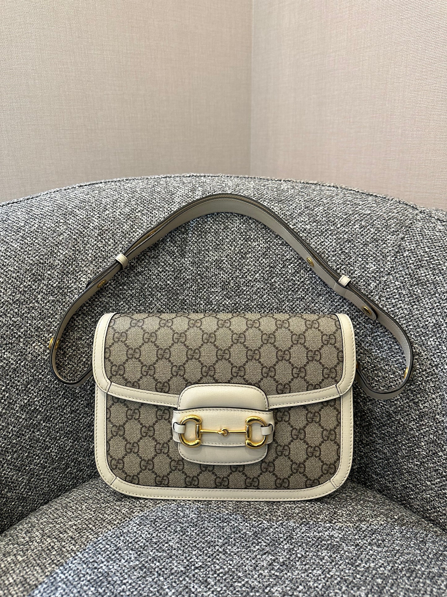 Gucci Horsebit 1955 Shoulder Bag in GG Supreme Canvas