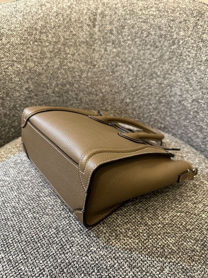 Celine Nano Luggage Tote Bag in Taupe