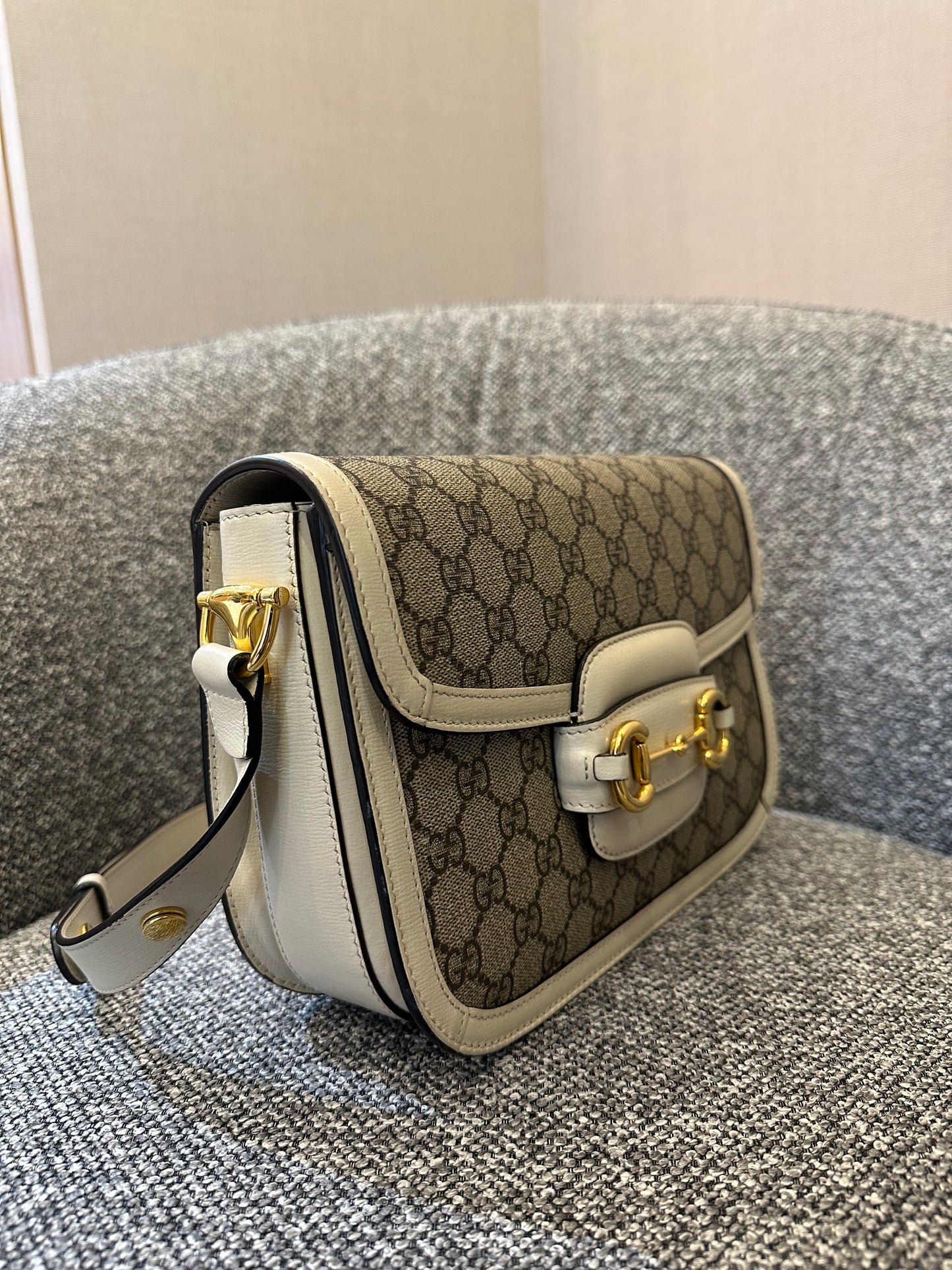 Gucci Horsebit 1955 Shoulder Bag in GG Supreme Canvas