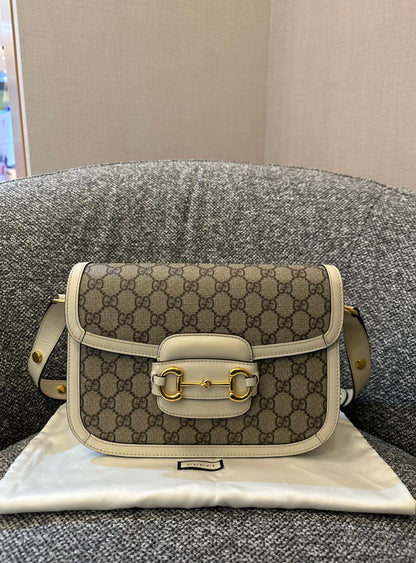 Gucci Horsebit 1955 Shoulder Bag in GG Supreme Canvas