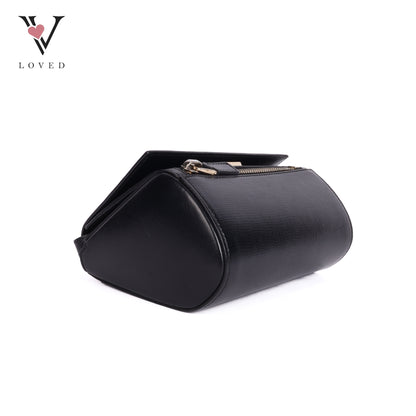 Pandora Box In Black Calfskin Shoulder Bag