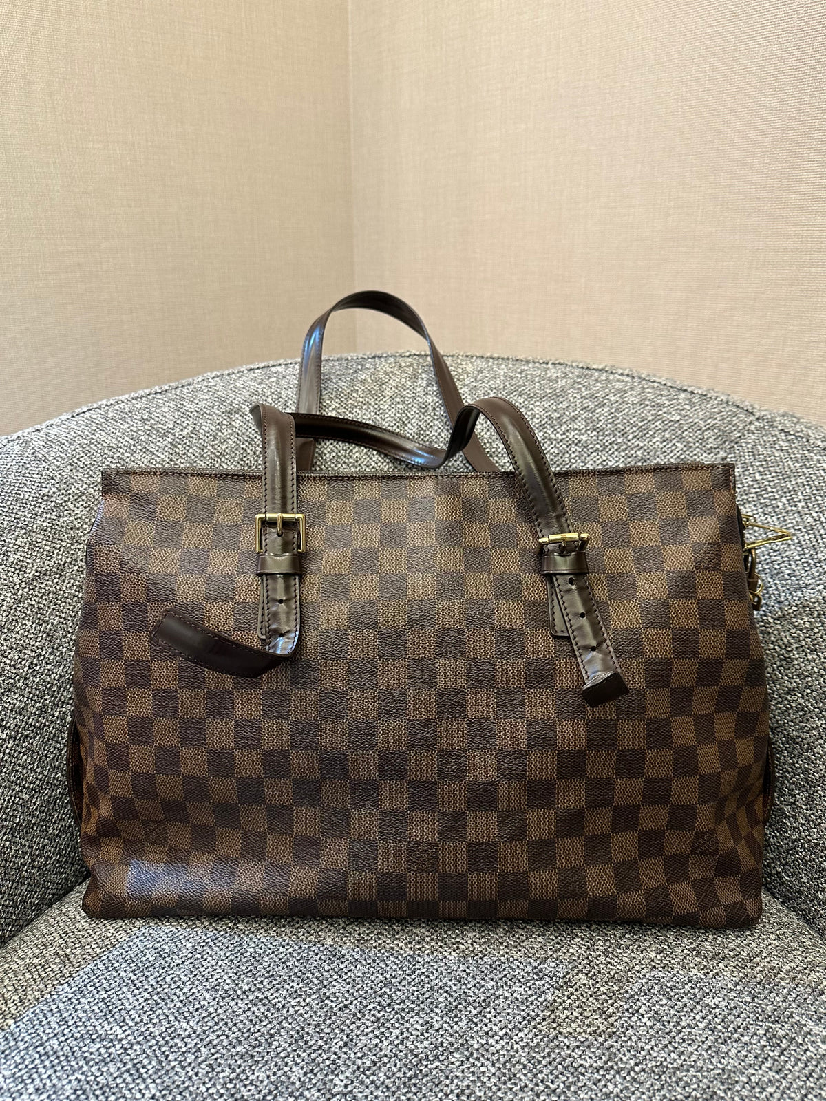 Louis Vuitton Damier Ebene Chelsea Tote Bag
