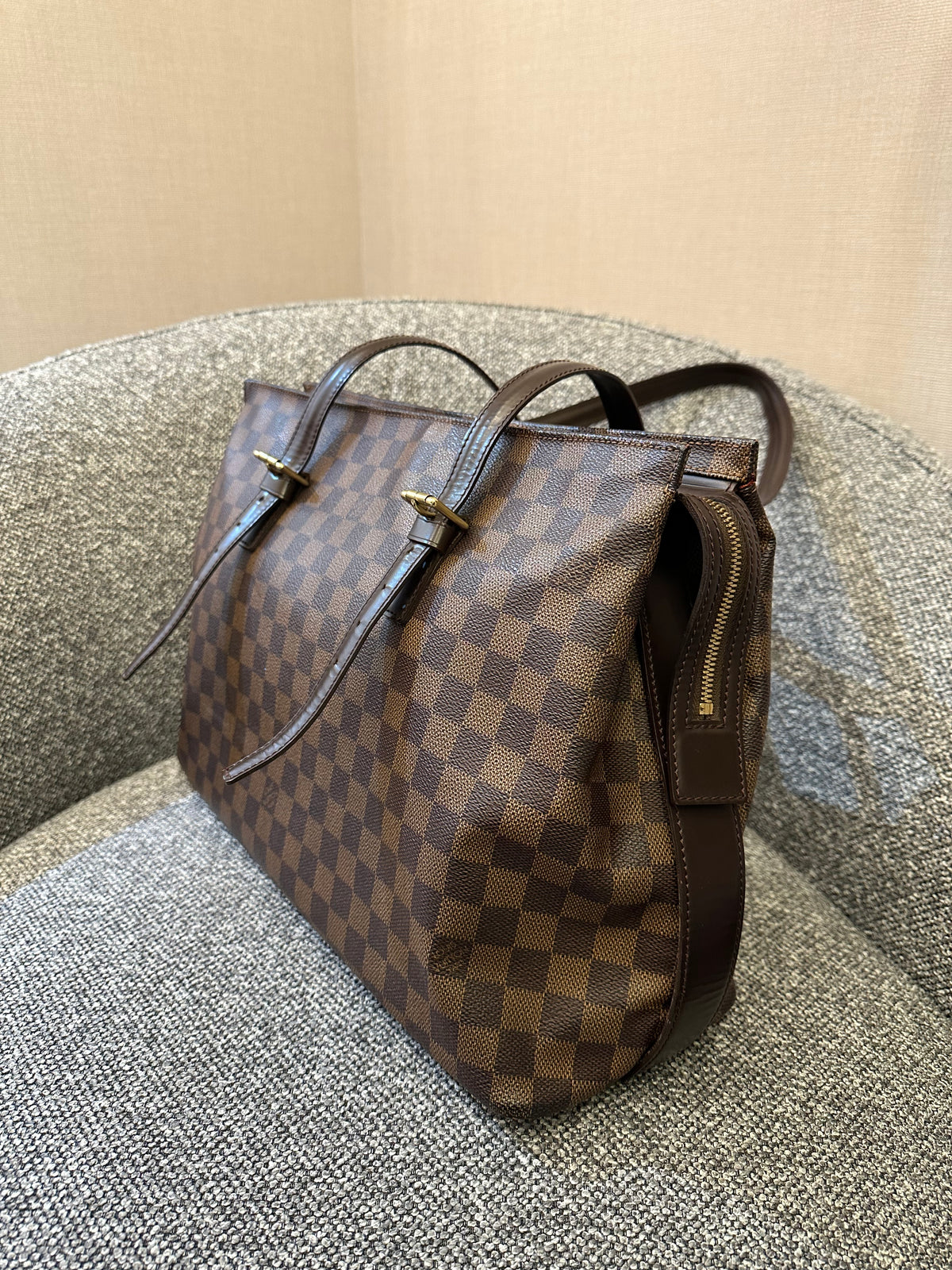 Louis Vuitton Damier Ebene Chelsea Tote Bag