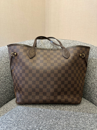 Louis Vuitton Damier Ebene Neverfull Tote Bag