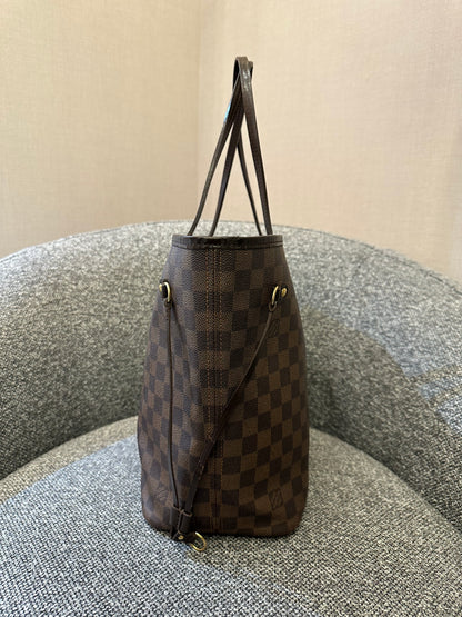 Louis Vuitton Damier Ebene Neverfull Tote Bag