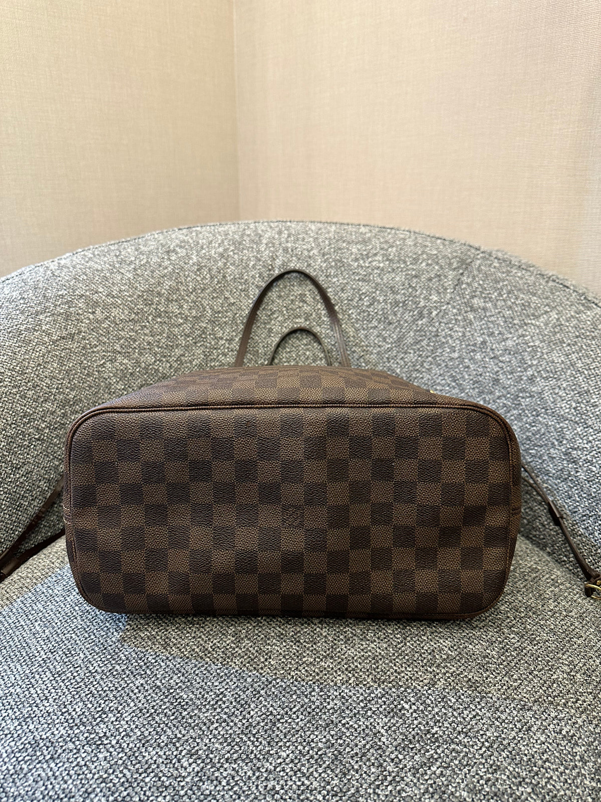 Louis Vuitton Damier Ebene Neverfull Tote Bag
