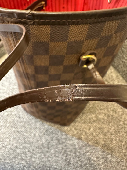 Louis Vuitton Damier Ebene Neverfull Tote Bag
