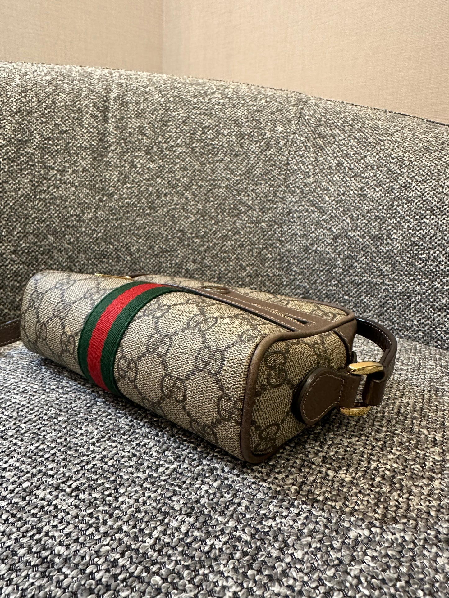 Gucci Ophidia Small Shoulder Bag in GG Supreme Canvas