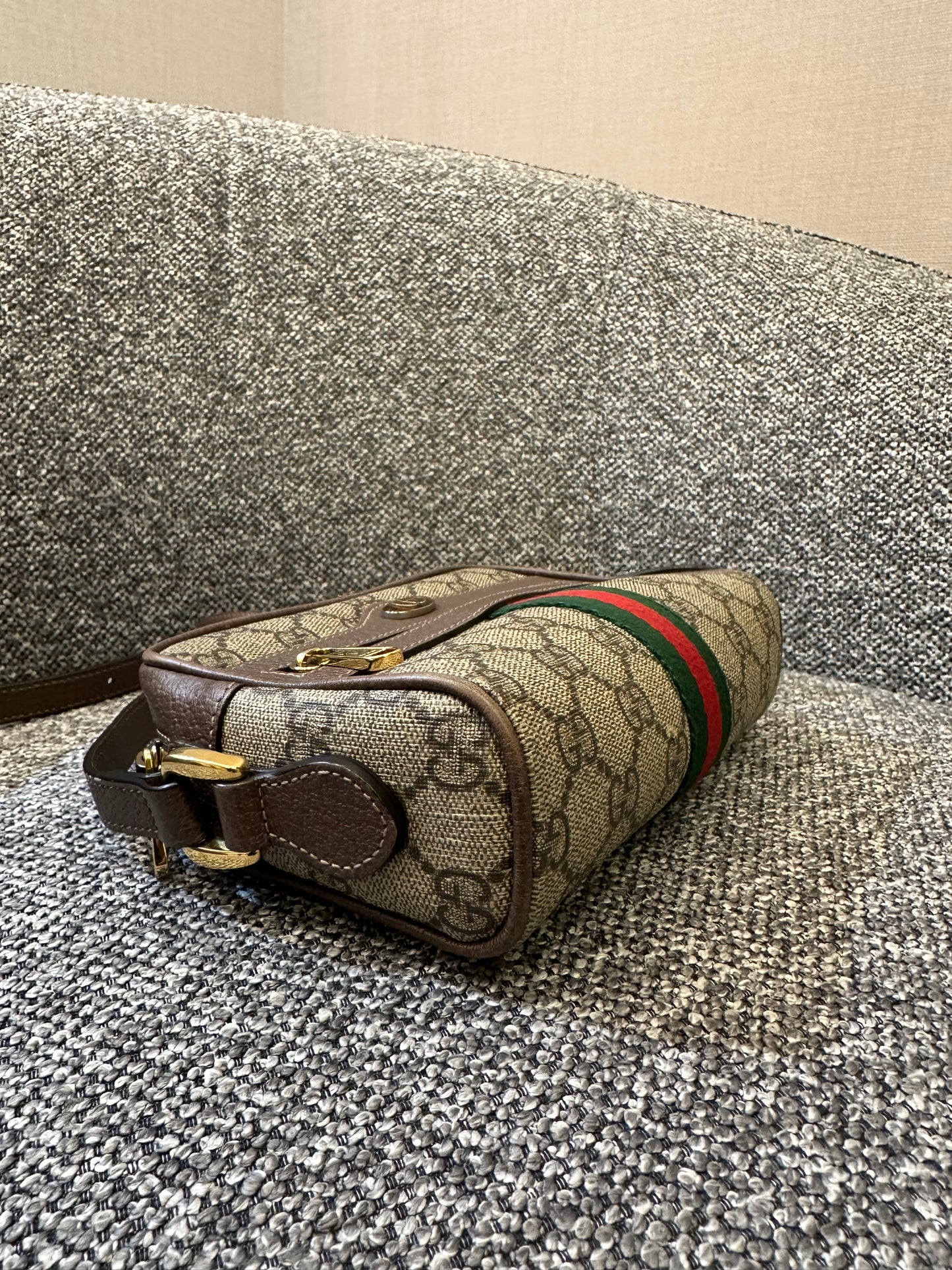 Gucci Ophidia Small Shoulder Bag in GG Supreme Canvas