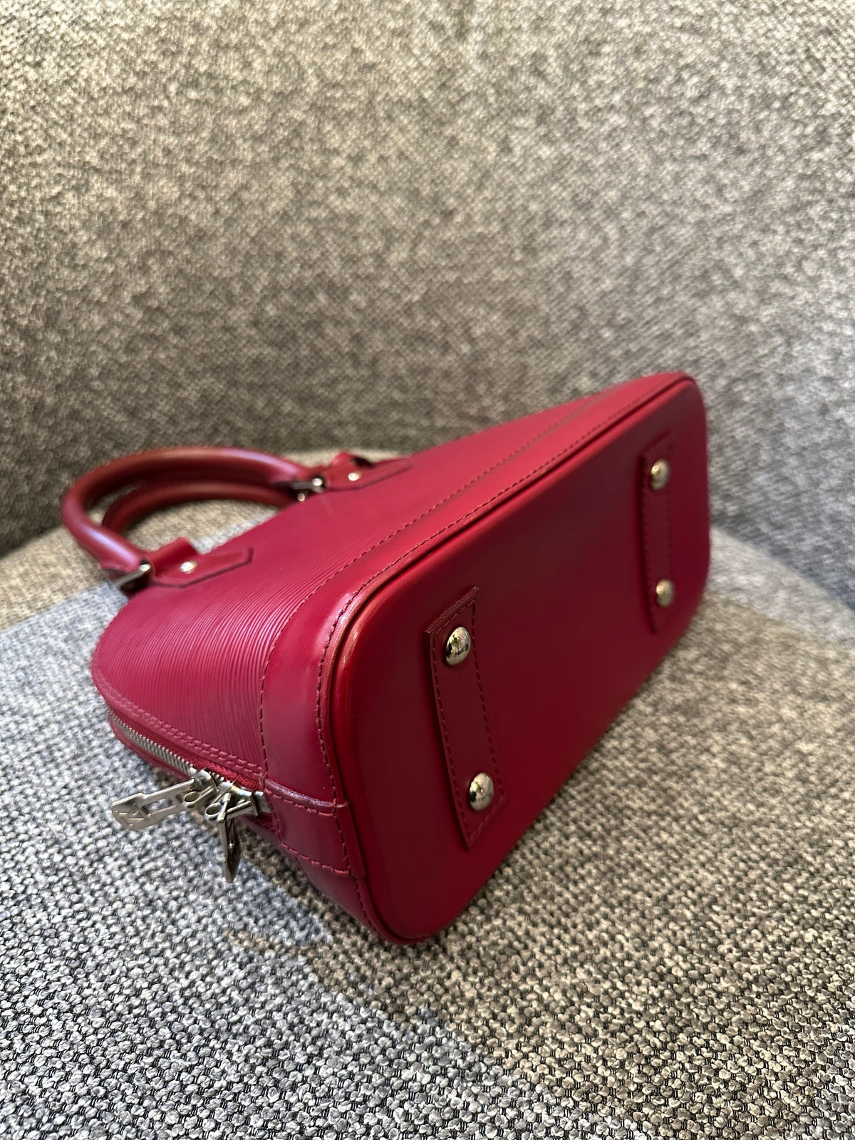 Louis Vuitton Alma BB In Red Epi Leather
