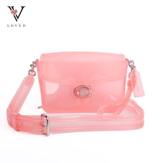 Pink  Jelly Tabby Crossbody Bag