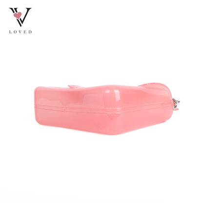 Pink  Jelly Tabby Crossbody Bag