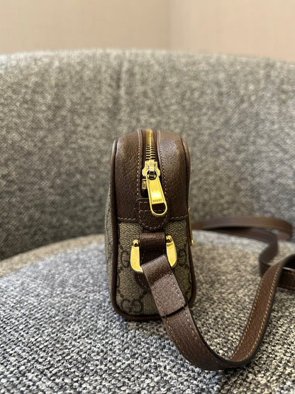 Gucci Ophidia Small Shoulder Bag in GG Supreme Canvas
