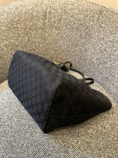 Gucci Jolie Tote Bag In Black GG Canvas