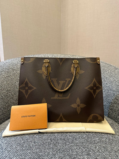 Louis Vuitton OnTheGo MM In Reverse Monogram Giant Canvas
