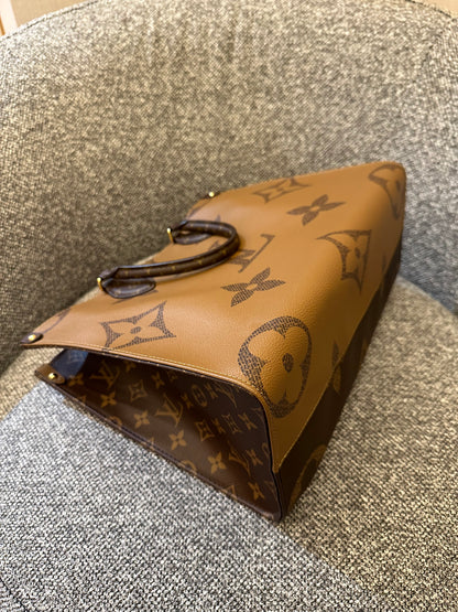 Louis Vuitton OnTheGo MM In Reverse Monogram Giant Canvas