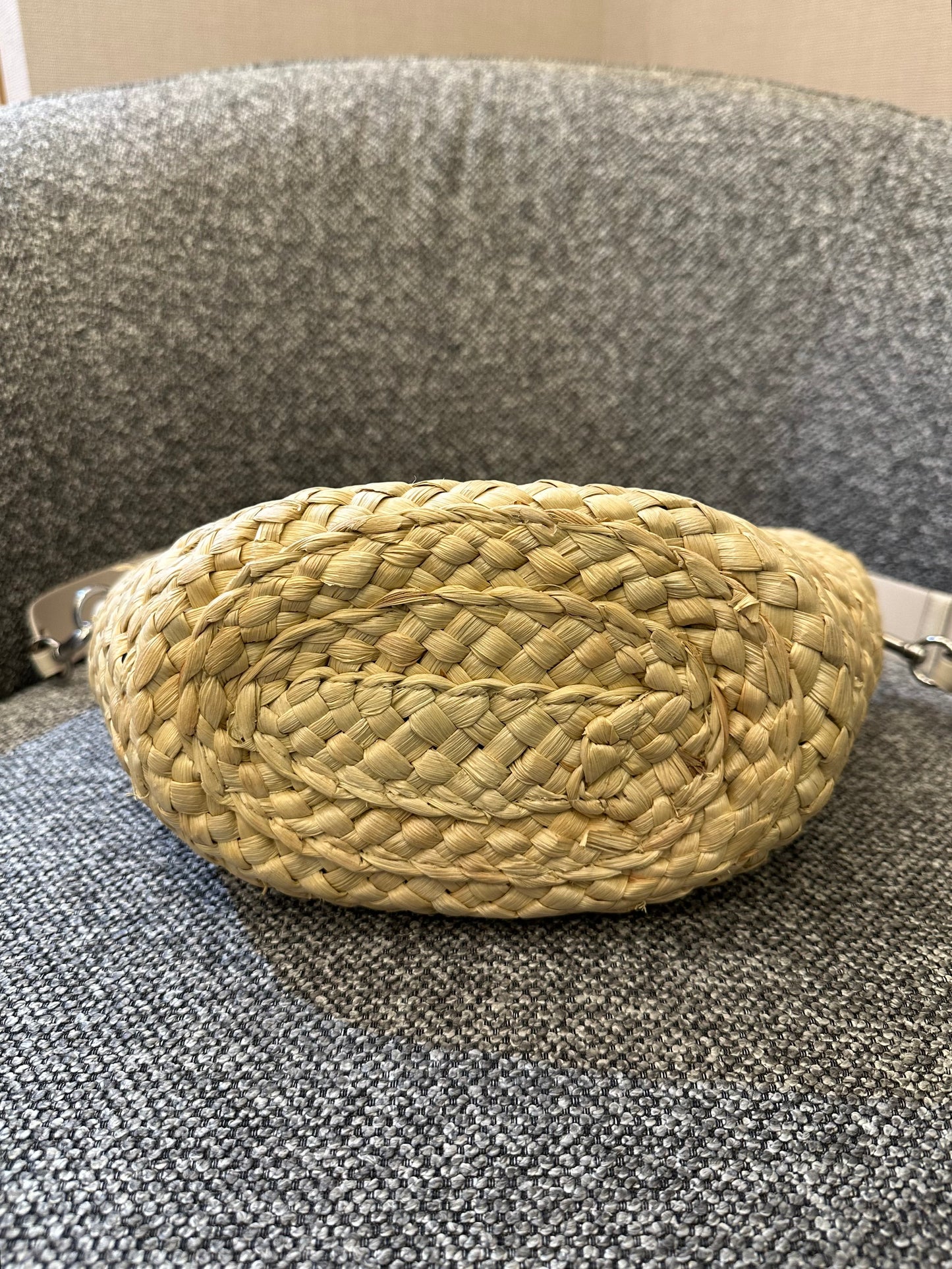 Coach Straw And Leather Raffia Tote Bag