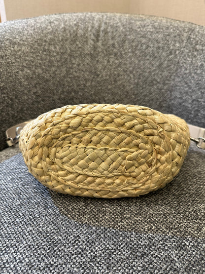Coach Straw And Leather Raffia Tote Bag