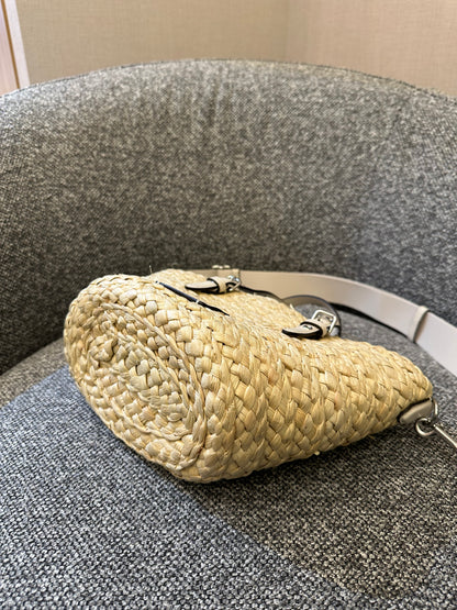 Coach Straw And Leather Raffia Tote Bag