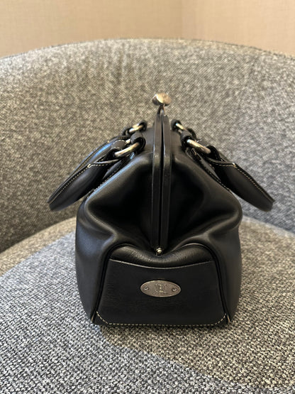 Celine Boogie Bag In Black Leather