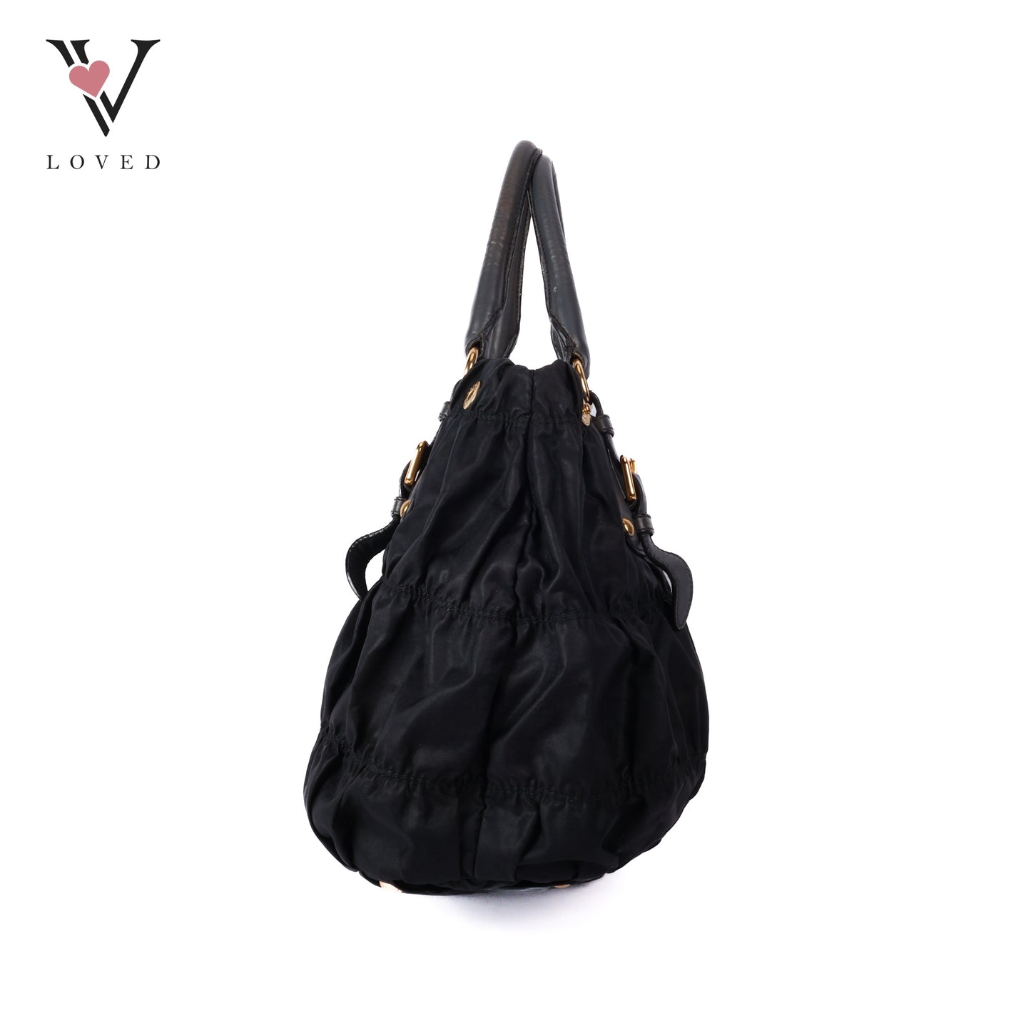 Black Tessuto Gauffre Tote bag