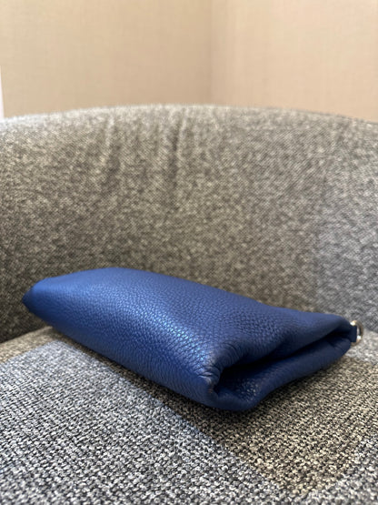 Prada Vitello Daino Leather Crossbody Bag in Blue