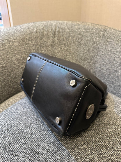 Celine Boogie Bag In Black Leather