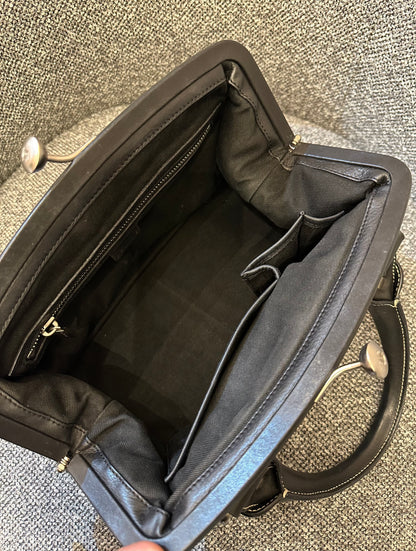 Celine Boogie Bag In Black Leather