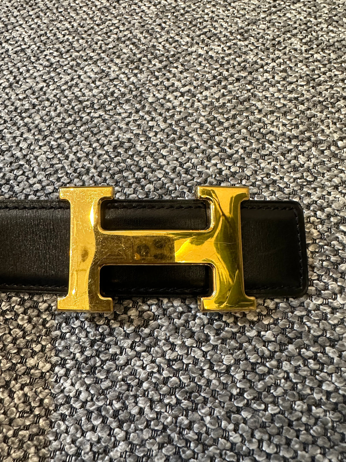 Hermes Constance H Reversible Belt
