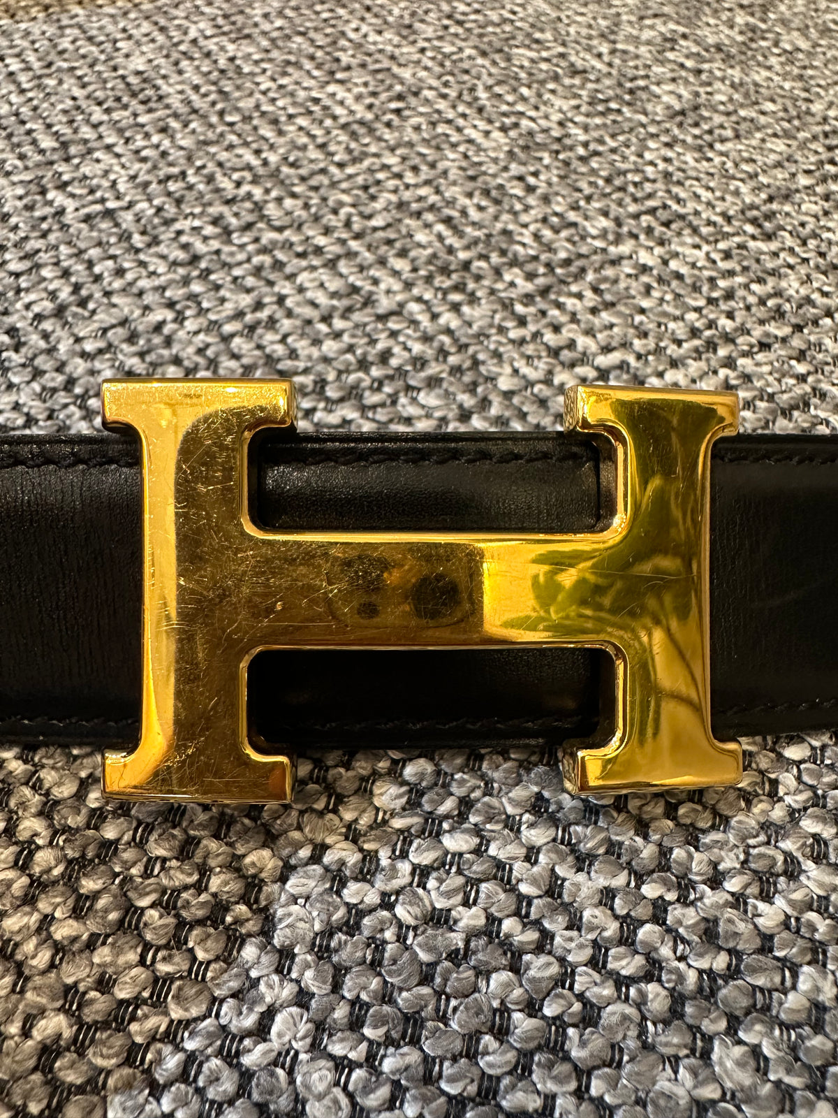 Hermes Constance H Reversible Belt