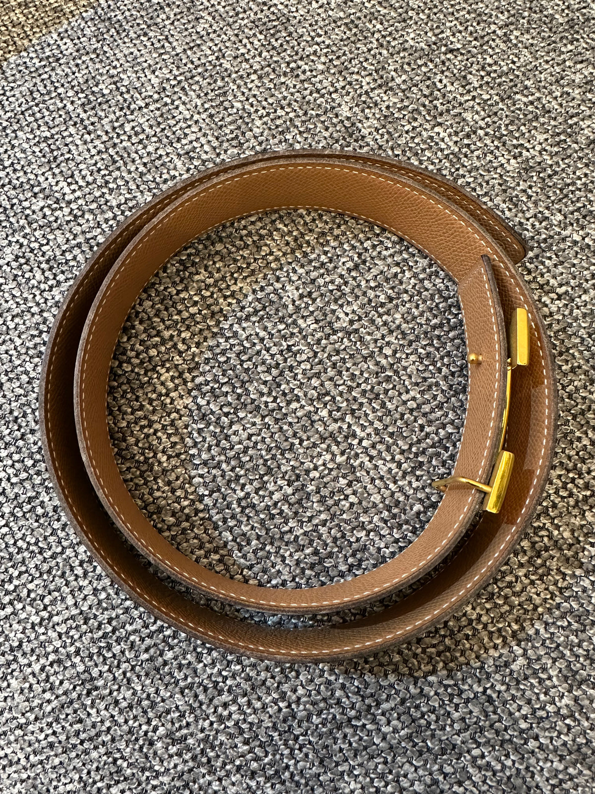 Hermes Constance H Reversible Belt