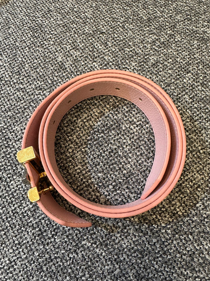Louis Vuitton Rose Ballerine Epi Leather Twist Belt
