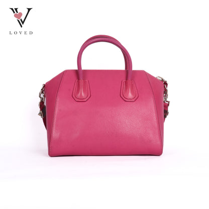 Antigona Small In Pink Goat Leather