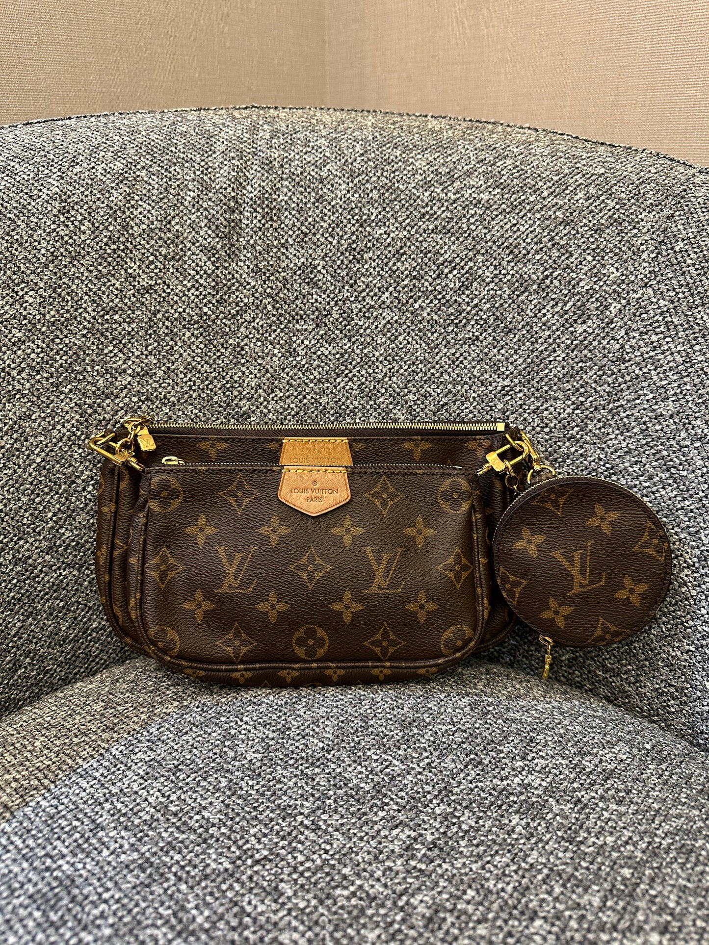 Louis Vuitton Multi Pochette Accessoires in Brown Monogram Canvas