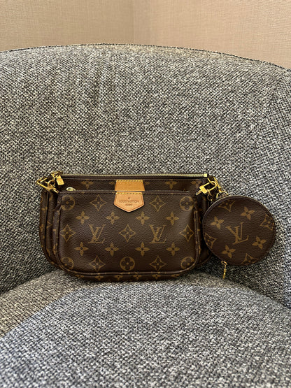 Louis Vuitton Multi Pochette Accessoires in Brown Monogram Canvas