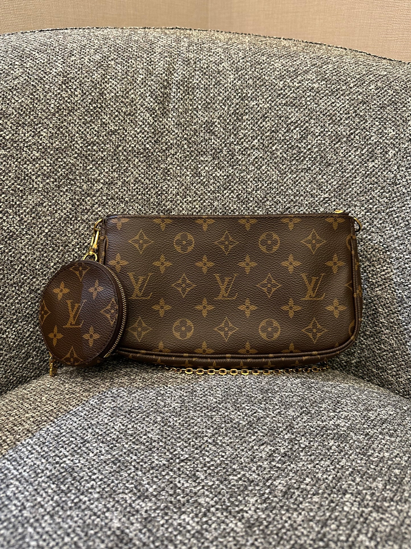 Louis Vuitton Multi Pochette Accessoires in Brown Monogram Canvas