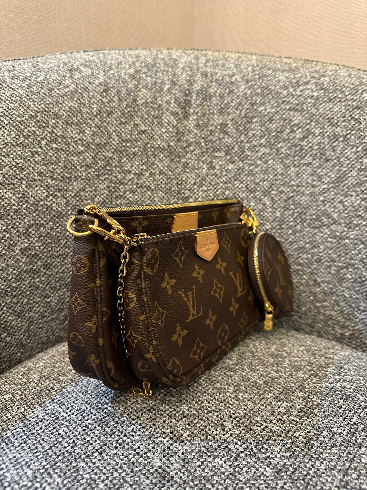 Louis Vuitton Multi Pochette Accessoires in Brown Monogram Canvas