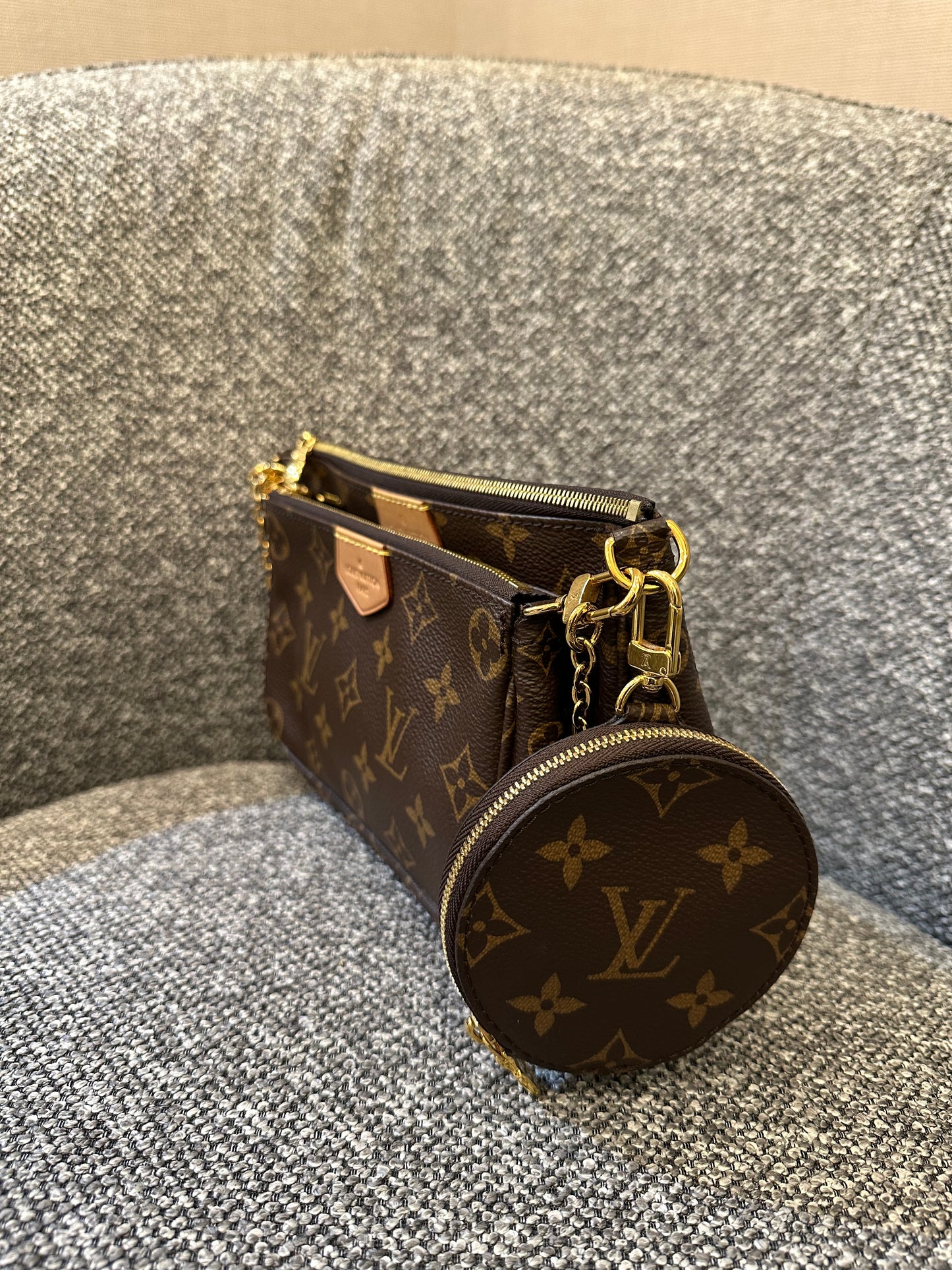 Louis Vuitton Multi Pochette Accessoires in Brown Monogram Canvas