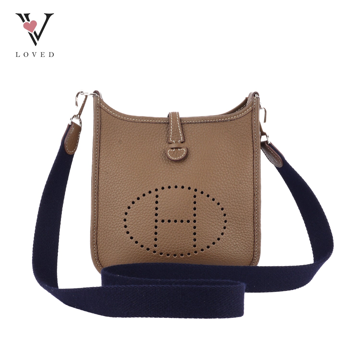 Hermes Evelyne TPM 16 Crossbody Bag Etoupe Leather