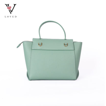 Nano Grained Calfskin Belt Bag Ice Mint
