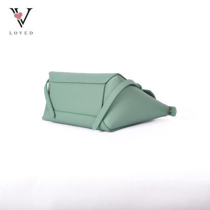 Nano Grained Calfskin Belt Bag Ice Mint
