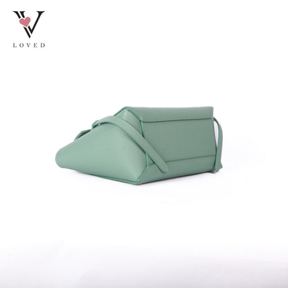 Nano Grained Calfskin Belt Bag Ice Mint