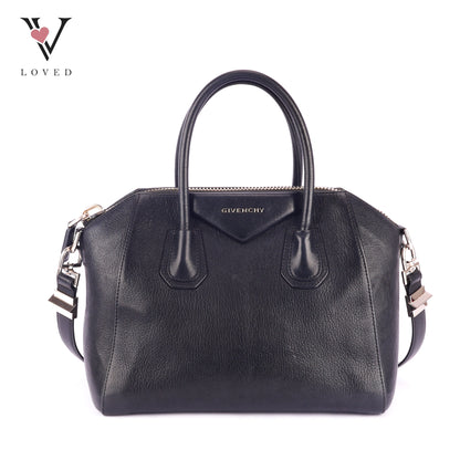 Givenchy Antigona Small Satchel in Black Leather