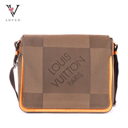 Louis Vuitton Terre Damier Geant Canvas Messenger Bag